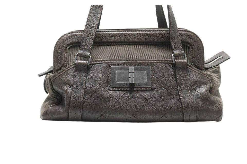 Chanel Quilted Leather Canvas Shoulder