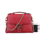 Gucci Interlocking Red Leather Shoulder
