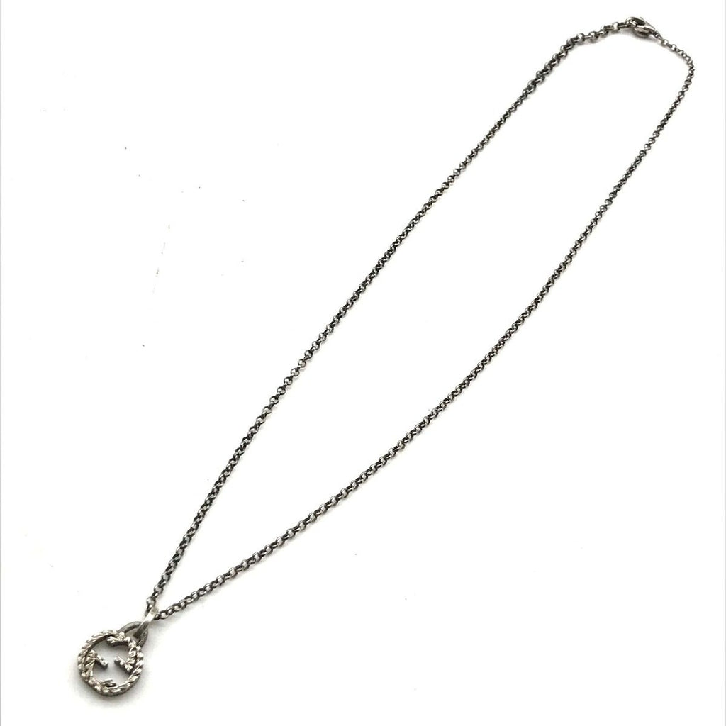 Gucci GG Logo Necklace 925 Sterling Silver — view 2