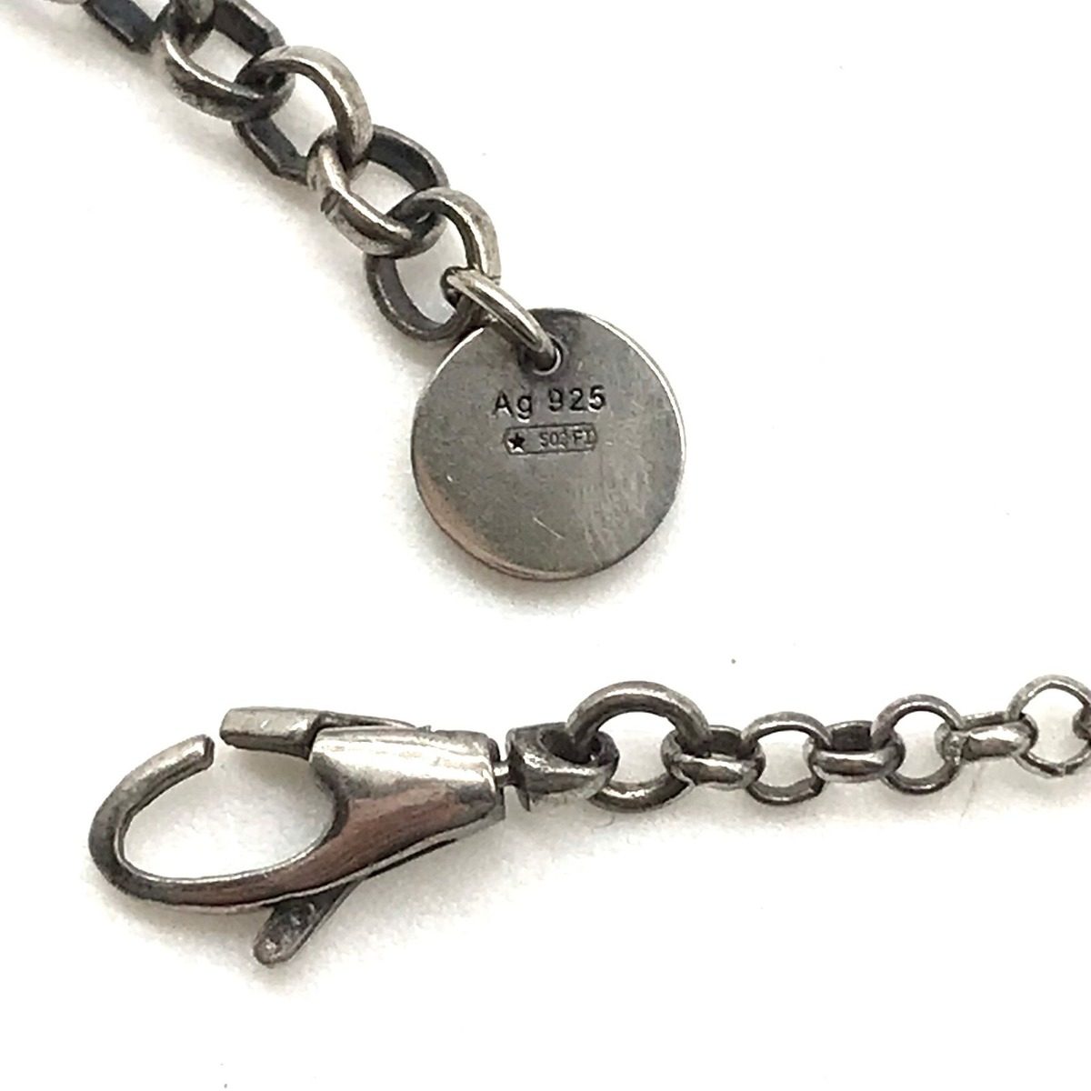 Gucci GG Logo Necklace 925 Sterling Silver — view 5