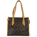 Louis Vuitton Tote Bag Popincourt O Monogram Nubuck Brown Gold Hardware