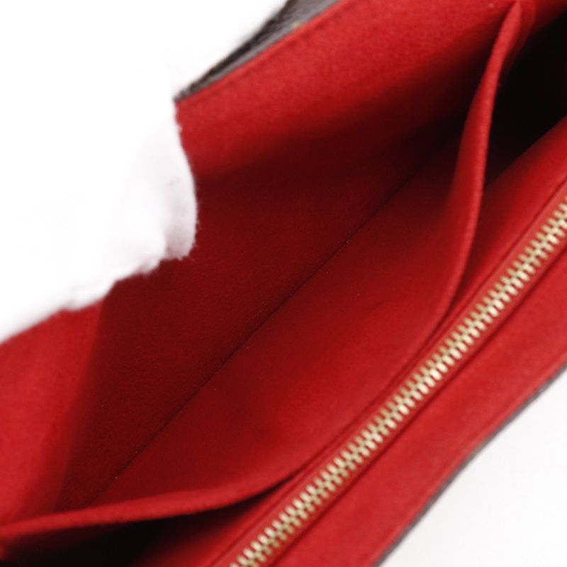 Louis Vuitton Saint Placide Monogram Canvas Threes Brown Red Ca2167 — view 6