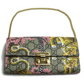 Gucci GG Supreme Chain Wallet Bengal Tiger Cherry Blossom Pattern Long