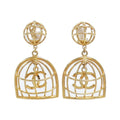 Chanel Vintage Earrings Gold