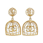 Chanel Vintage Earrings Gold