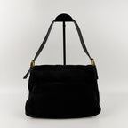 Fendi Mamma Bucket Shoulder Bag Black Suede Vintage — view 3