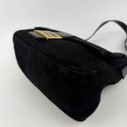 Fendi Mamma Bucket Shoulder Bag Black Suede Vintage — view 8