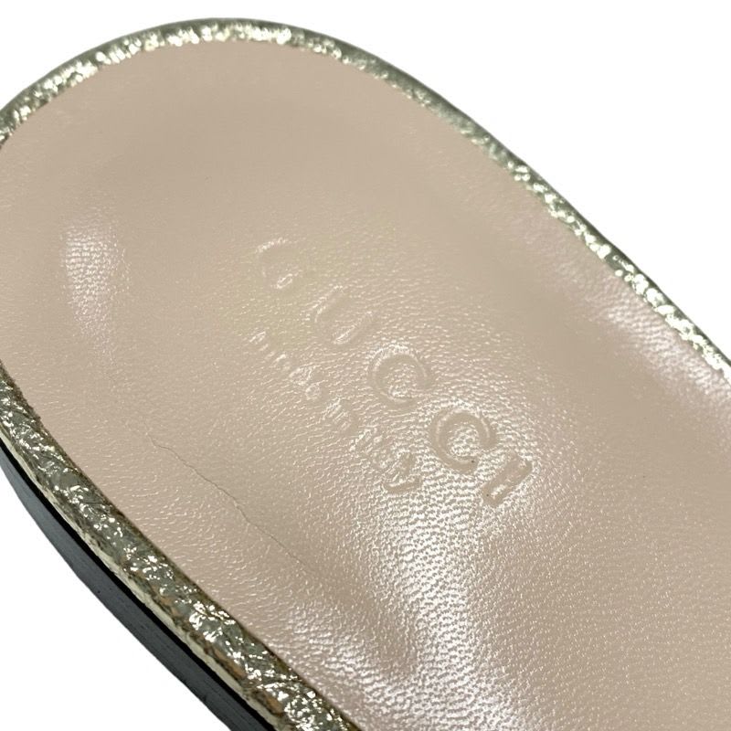 Gucci Double G GG Marmont Sandals Mules Slippers Shoes Fringe Leather — view 7