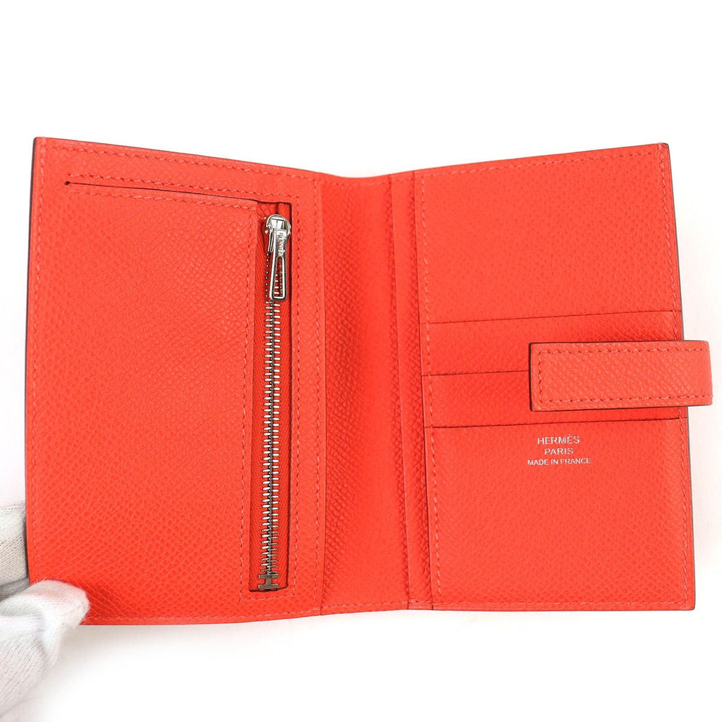 Hermes New Passant Veau Epsom Orange Field Silver — view 5
