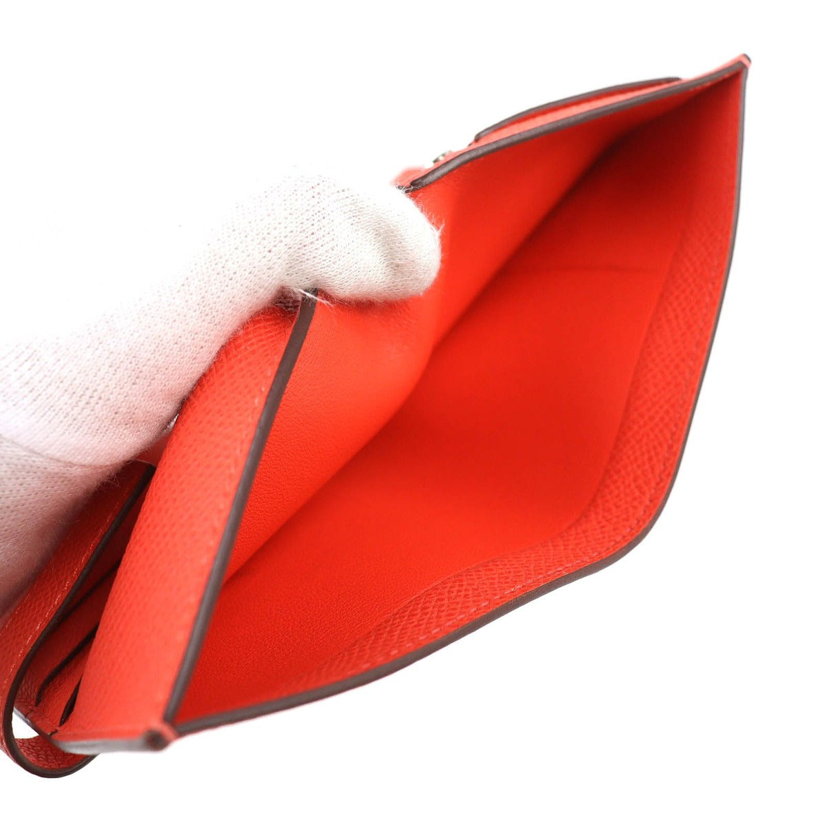Hermes New Passant Veau Epsom Orange Field Silver — view 6