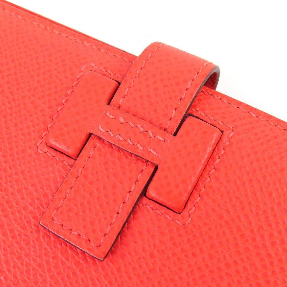 Hermes New Passant Veau Epsom Orange Field Silver — view 7