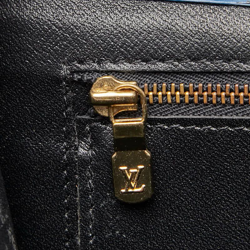 Louis Vuitton Epi Montaigne 27 Second Bag Clutch Toledo Blue Leather — view 9