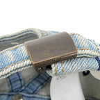 Celine Baseball Cap Triomphe Denim S Size Light Blue Apparel Hat — view 7