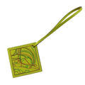Hermes Key Holder Carre Nano Bag Charm Yellow
