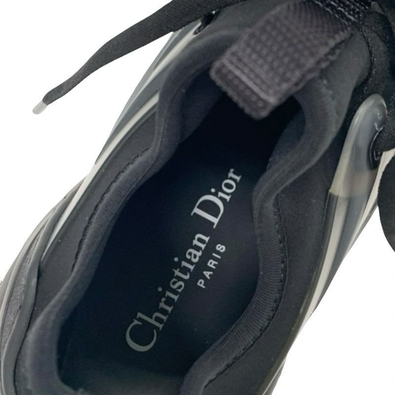 Christian Dior D-connect Sneakers Shoes Rubber Fabric Leather Black Logo — view 7