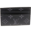 Louis Vuitton Card Case Pass Monogram Eclipse Holder Double
