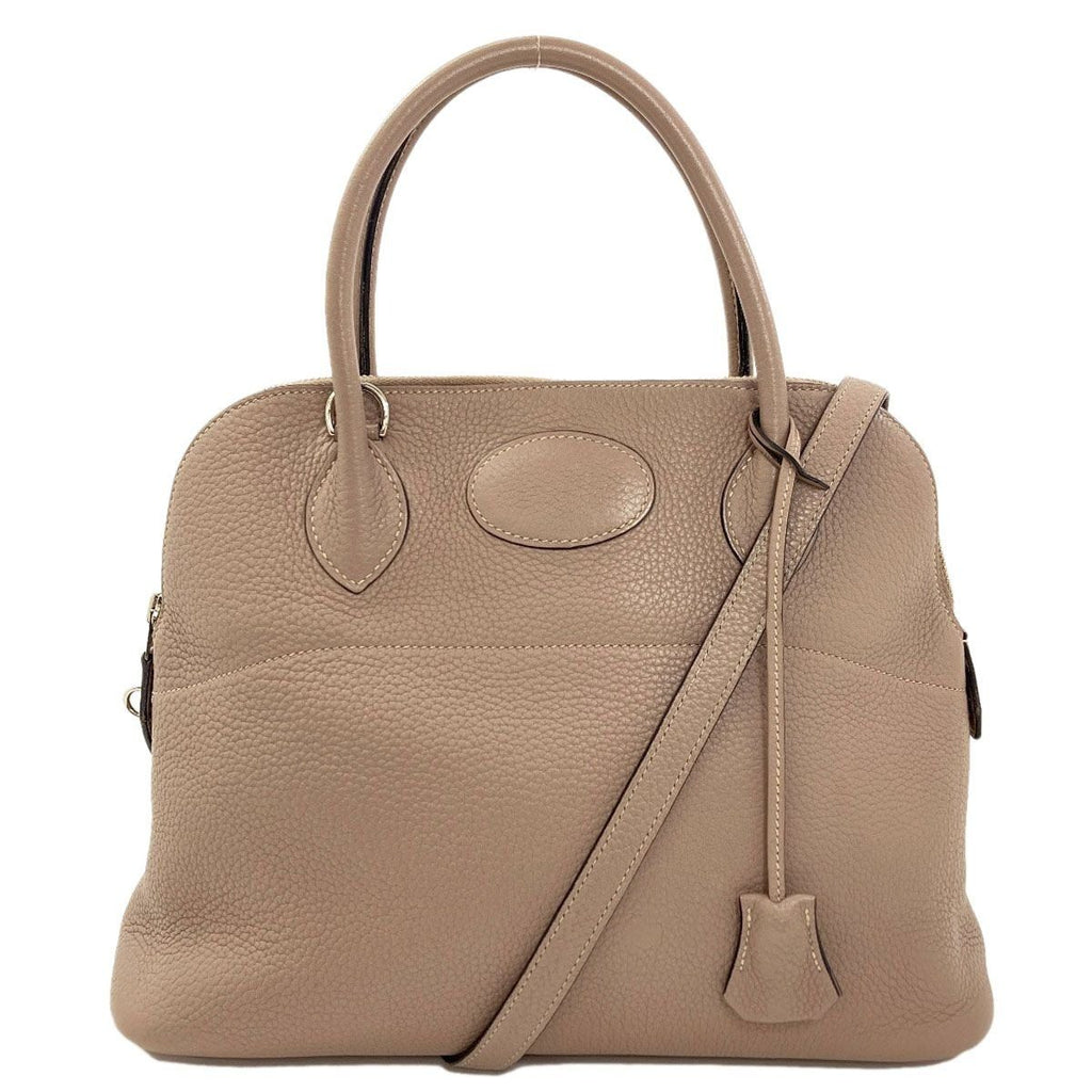 Hermes Bolide 31 Tourtiere Silver Handbag Taurillon Clemence