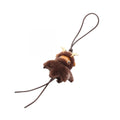 Loewe Charm Forney Brown Leather Keychain