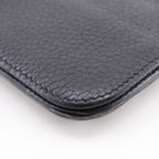 Hermes Dogon Long Taurillon Clemence Black P Wallet — view 5