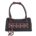 Loewe Leather Canvas Handbag Tote Black