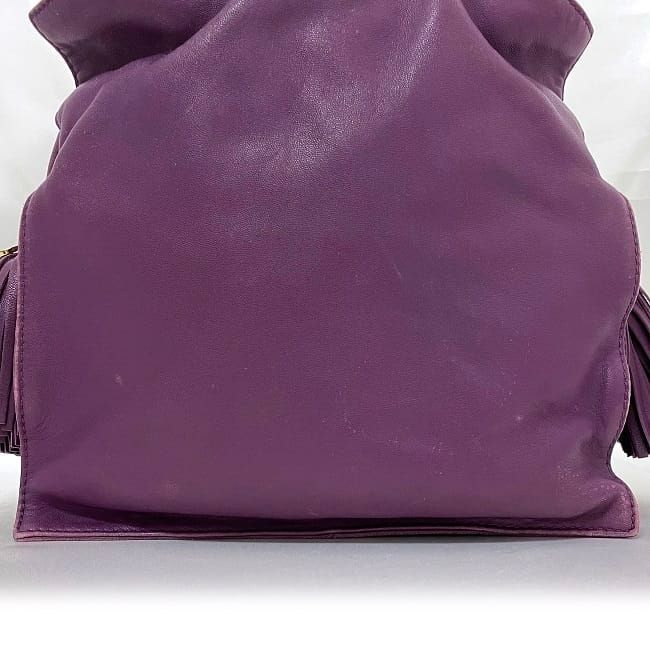 Loewe Shoulder Bag Flamenco Purple 2-Way Nappa Leather — view 8