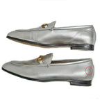 Gucci Jordan Horsebit Loafers 39 Silver Leather — view 4