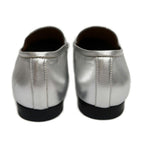 Gucci Jordan Horsebit Loafers 39 Silver Leather — view 7