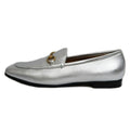 Gucci Jordan Horsebit Loafers 39 Silver Leather