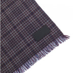 Hermes Scarf Cashmere Red Navy Gray — view 2