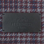 Hermes Scarf Cashmere Red Navy Gray — view 4