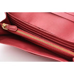 Prada Wallet Long 1 M1132 Saffiano Metal Peonia — view 7