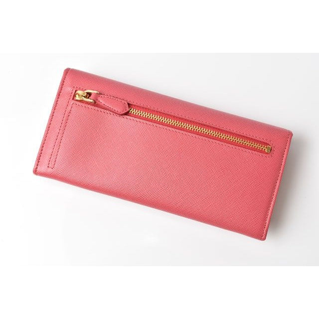 Prada Wallet Long 1 M1132 Saffiano Metal Peonia — view 9