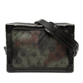 Louis Vuitton Monogram Camouflage Soft Trunk Shoulder Bag Khaki Black Nylon