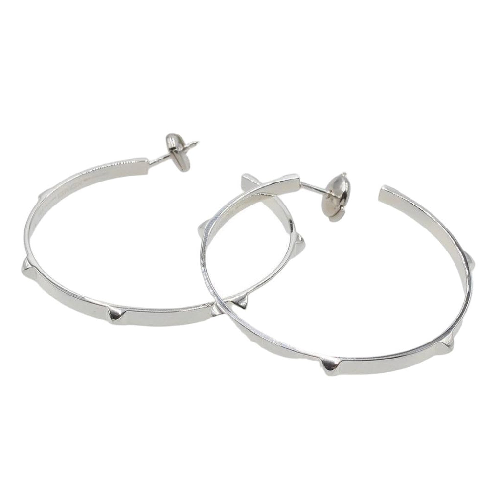Hermes Cles All Mini Cle Medalle Hoop Earrings
