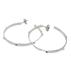 Hermes Cles All Mini Cle Medalle Hoop Earrings