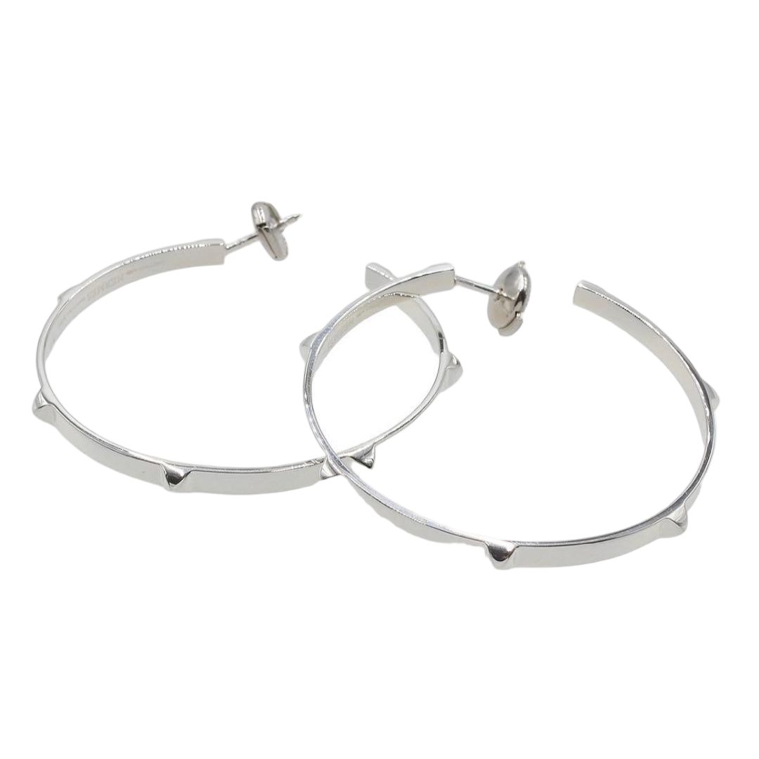 Hermes Cles All Mini Cle Medalle Hoop Earrings