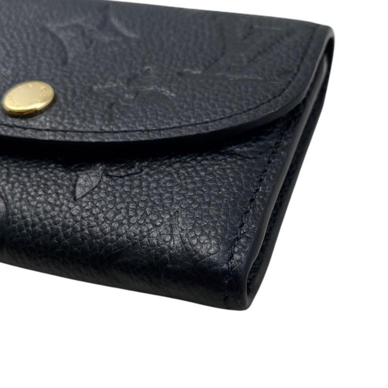 Louis Vuitton Coin Case Porte Monnaie Rosalie Monogram Empreinte Noir — view 4