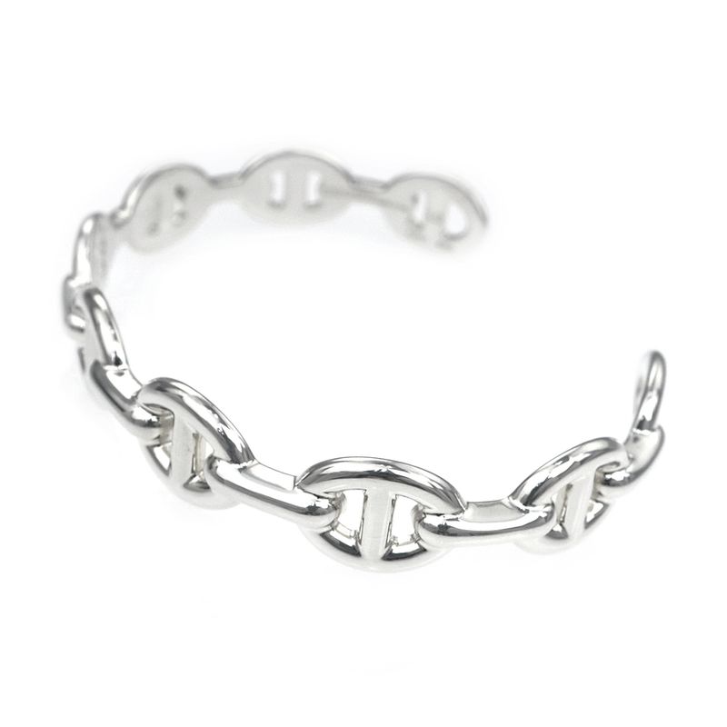 Hermes Chaine Dancre Bangle Anchene ST AG 925 Silver Accessori — view 6