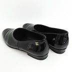 Chanel Loafers 25 C Black Coco Mark 37 Patent Leather Enamel — view 3