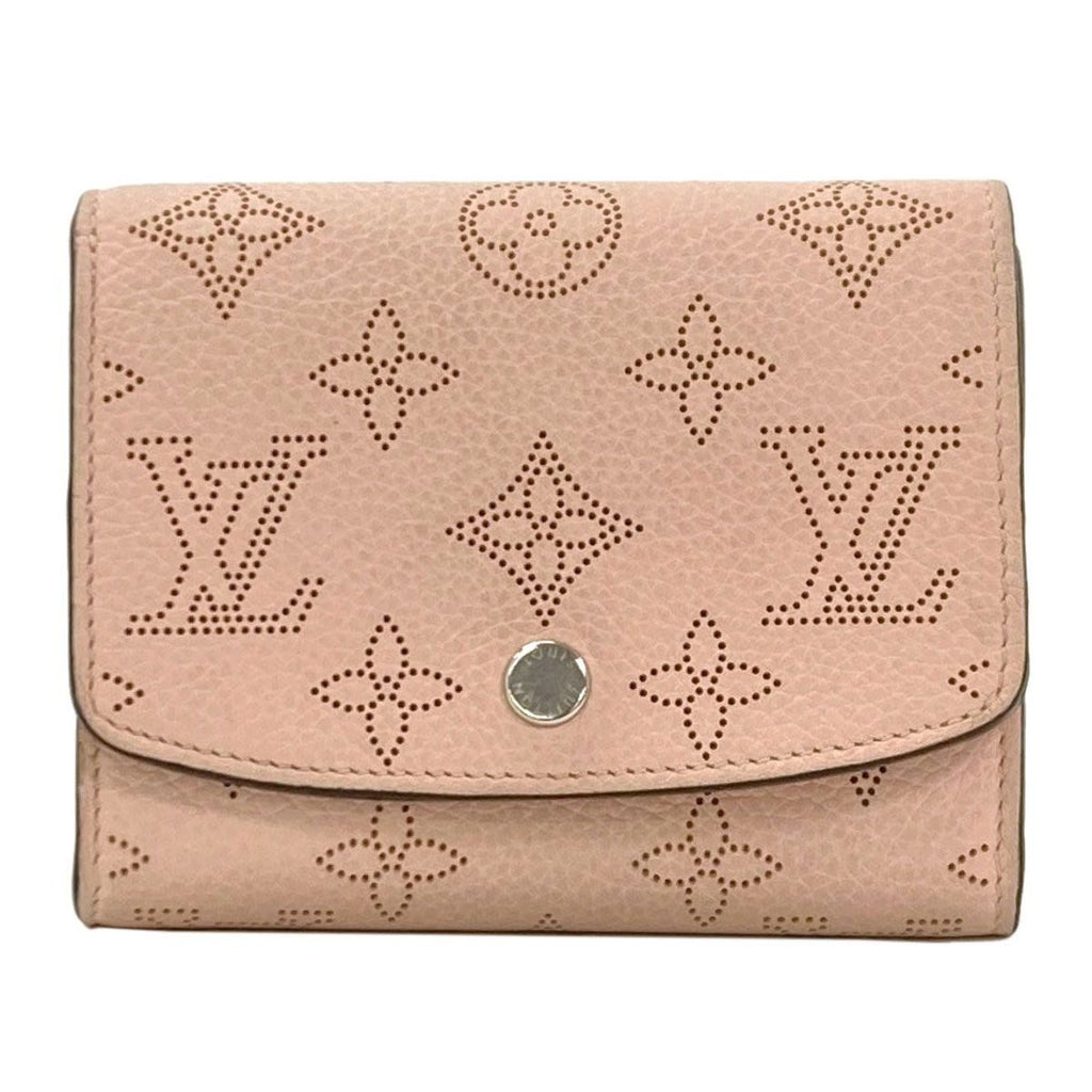 Louis Vuitton Portefeuille Iris Compact Bifold Wallet Mahina Leather