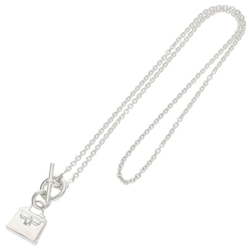 Hermes Amulet Kelly Silver Necklace 43 cm — view 2