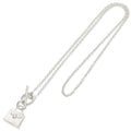 Hermes Amulet Kelly Silver Necklace 43 cm