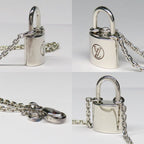 Louis Vuitton Pendant Silver Lockit AG 925 Padlock Necklace — view 8