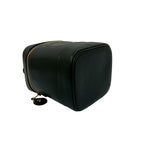 Chanel Caviar Leather Vanity Bag Mini Handbag Black 28298