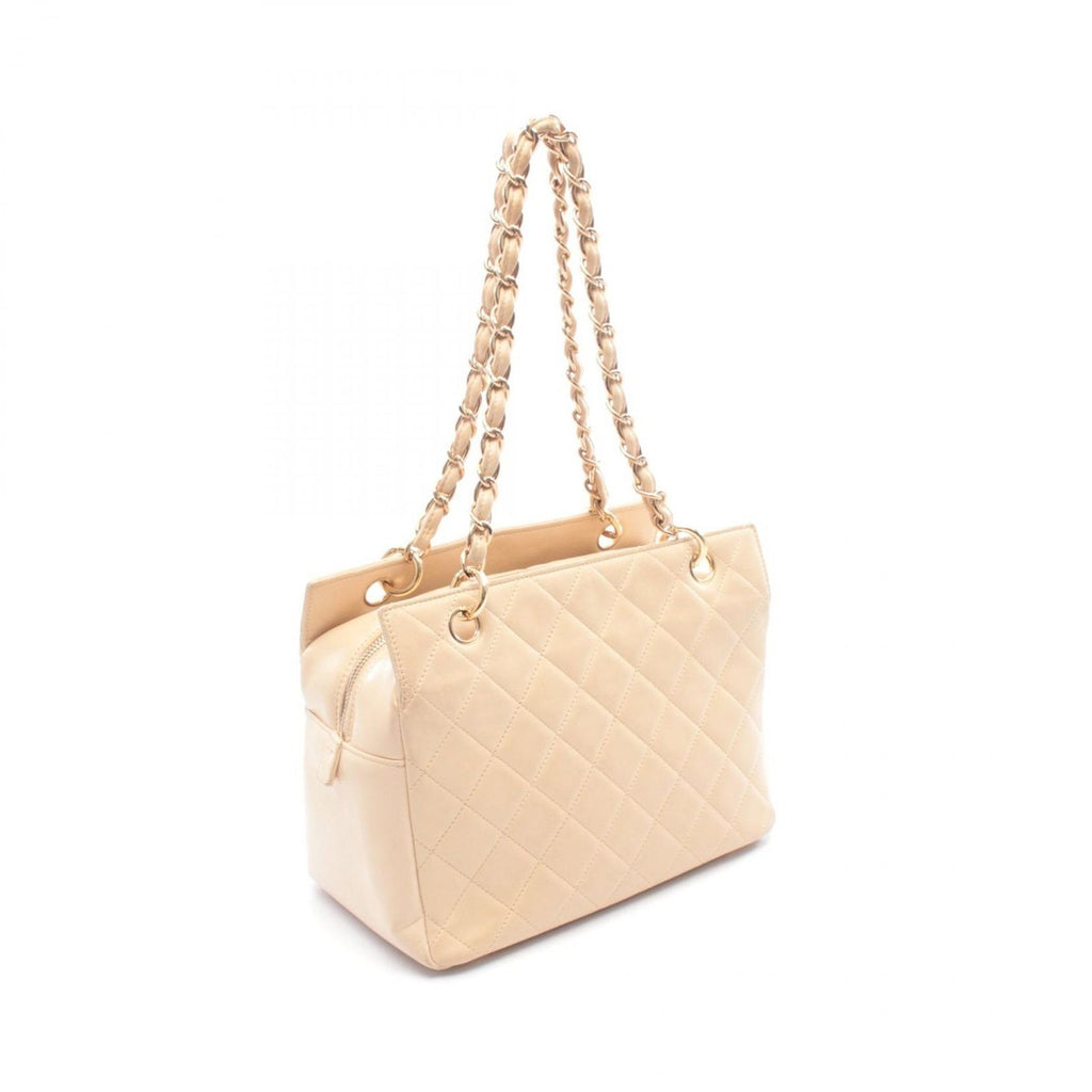 Chanel Shoulder Bag Quilted Cream Lambskin Coco — view 2