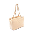Chanel Shoulder Bag Quilted Cream Lambskin Coco — view 2