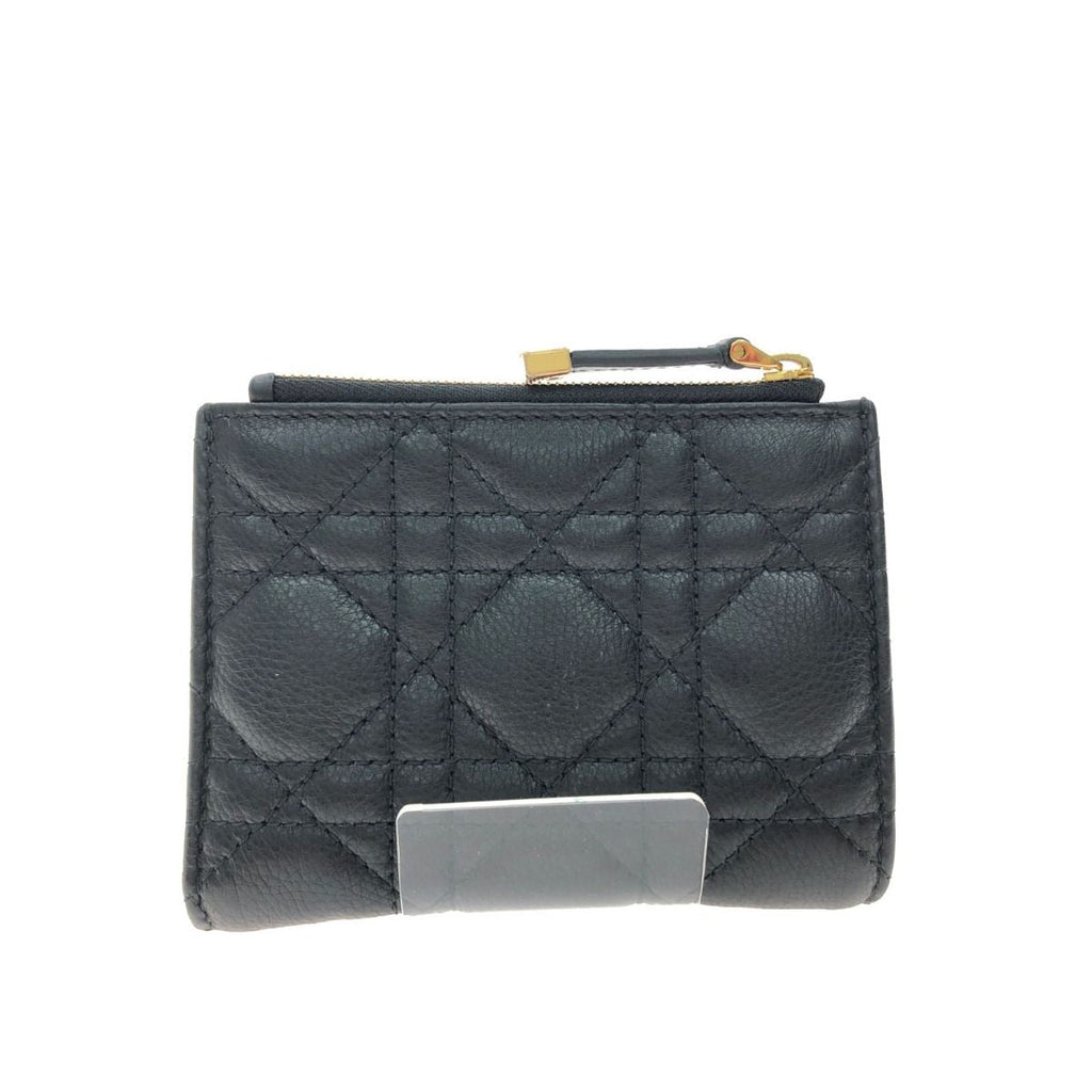 Christian Dior Bifold Wallet Caro Dahlia Cannage S5173 Uwhc — view 3