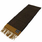 Christian Dior Monsieur Lamb's Wool Scarf Black Brown — view 6