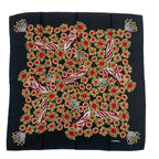 Chanel Scarf Silk Jewel Pattern Black Gold — view 2