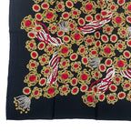Chanel Scarf Silk Jewel Pattern Black Gold — view 5